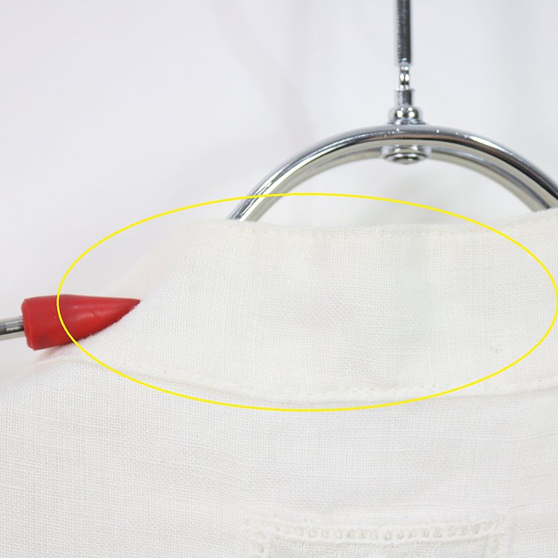 120% lino / １２０パーセントリノ リネンノースリーブロングシャツ