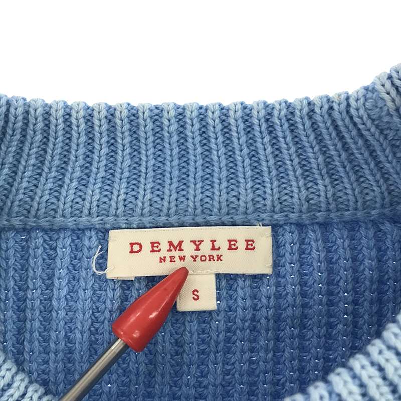 DEMYLEE / デミリー コットン ヴィンテージ加工クルーネックニット