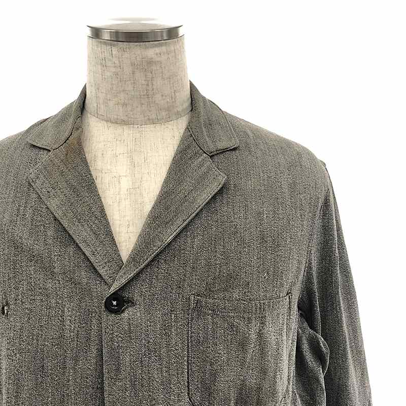 VINTAGE / ヴィンテージ古着 推定1920s〜 ブラックシャンブレーアトリエコート