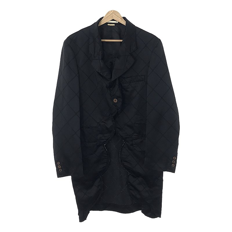 素材ポリエステルBLACK Comme des Garçons　スカラップジャケット　燕尾