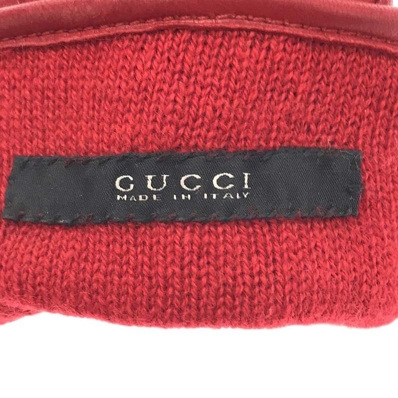 GUCCI / グッチ グッチシマ レザー グローブ 手袋