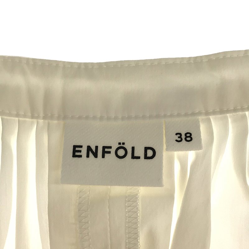 ENFOLD / エンフォルド バックバルーン ギャザー プルオーバーブラウス