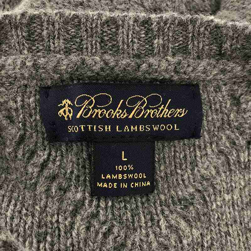 BROOKS BROTHERS / ブルックスブラザーズ メリノウール ダイヤ柄 クルーネックニット