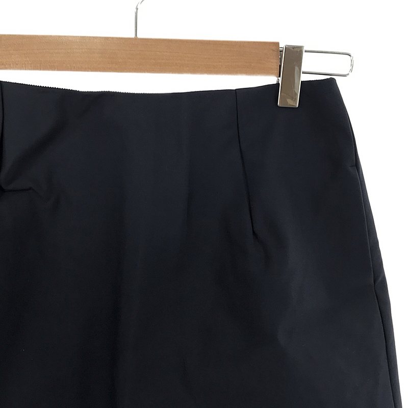 YOKO CHAN / ヨーコチャン ポリエステル ボンディング タック 台形スカート