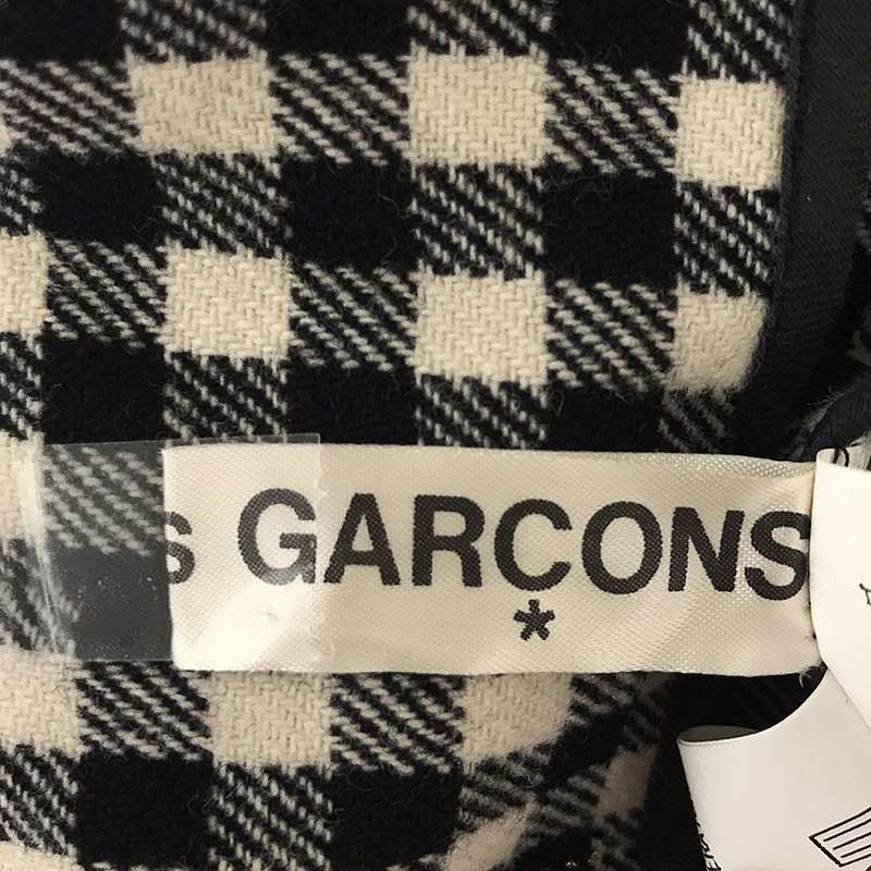 COMME des GARCONS / コムデギャルソン ウール チェック ワイド ラップパンツ