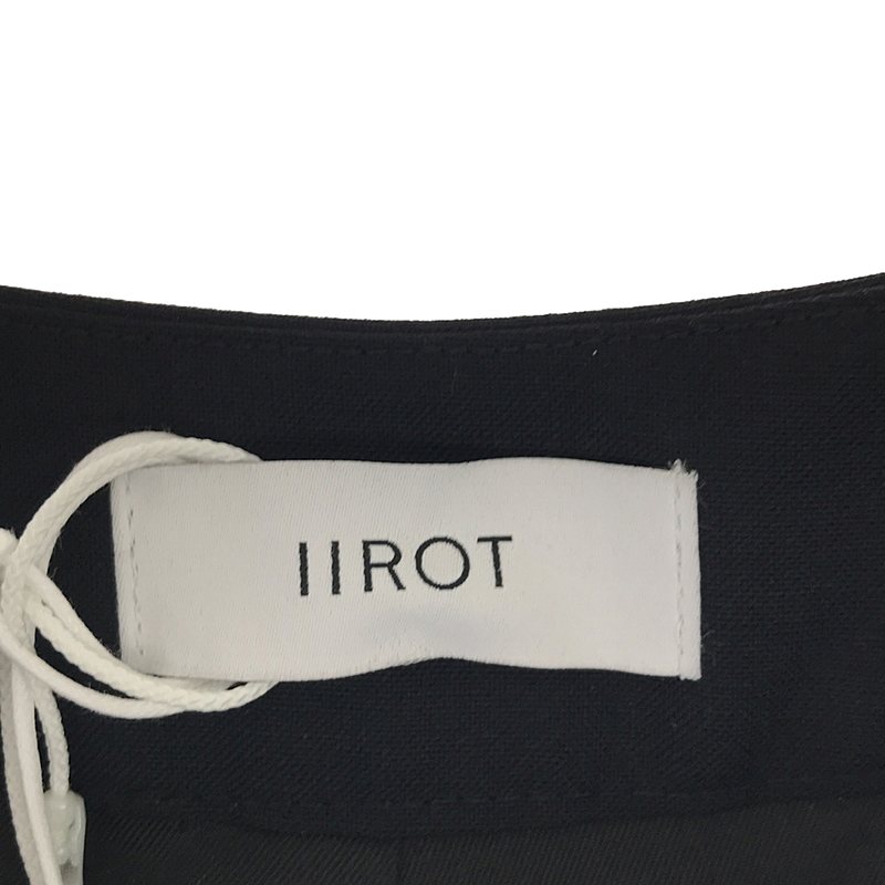 IIROT / イロット Mohair Poplin Cross Pants  / タック ラップ ワイドパンツ