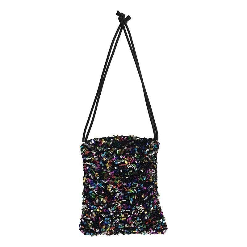 BEAUTY&YOUTH / ビューティーアンドユース ベルベット スパンコール ドロストショルダーバッグ