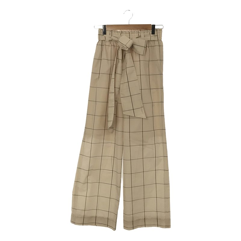 PLAID EASY PANTS プレイドチェック イージーパンツ