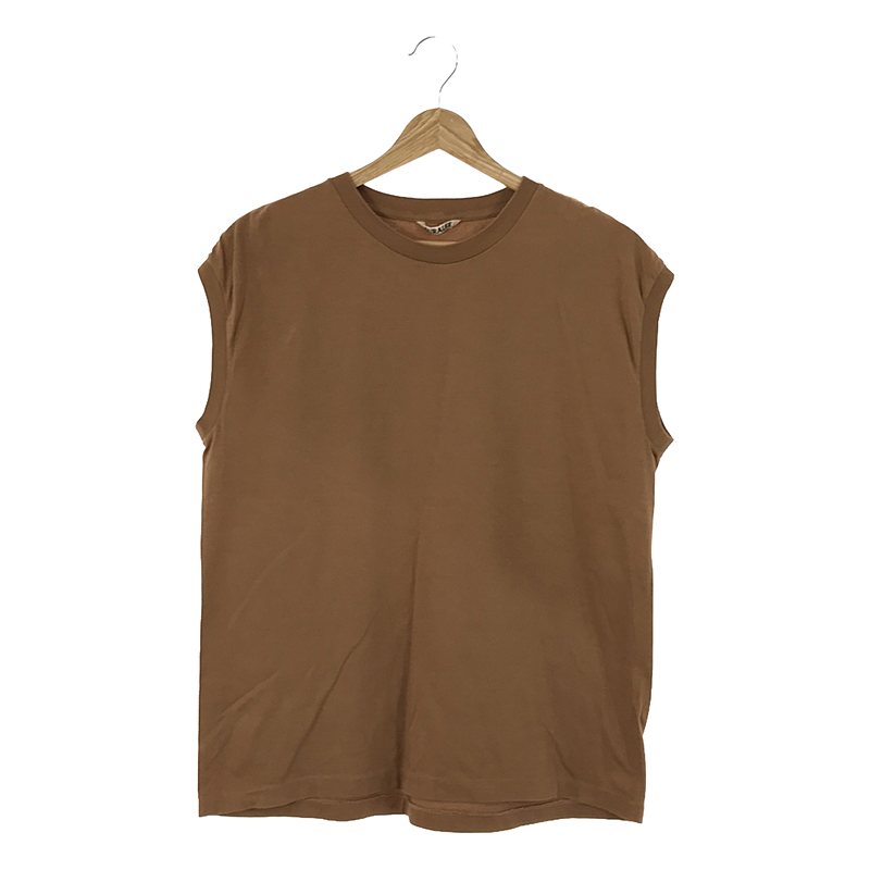 SEAMLESS CREW NECK SLEEVELESS  / クルーネック カットソー