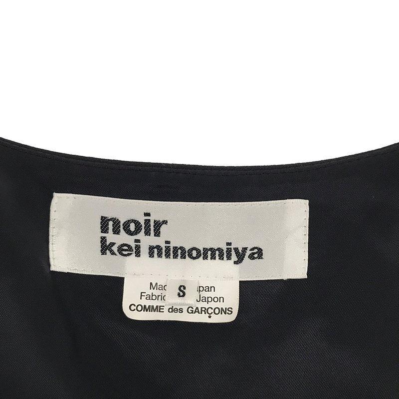 noir kei ninomiya / ノワールケイニノミヤ ノーカラーボレロジャケット