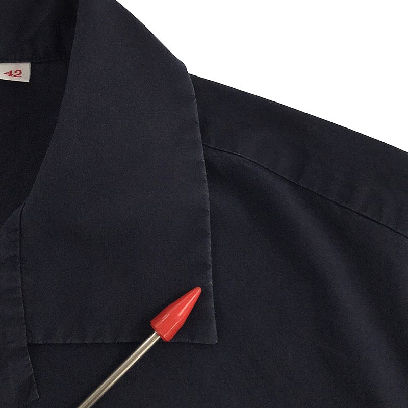 DANTON / ダントン コットン ポプリン 半袖 ワイドシャツ