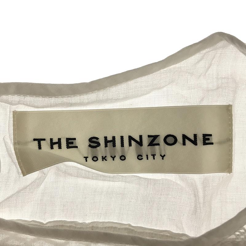 Shinzone / シンゾーン コットン レース フリル プルオーバーブラウス