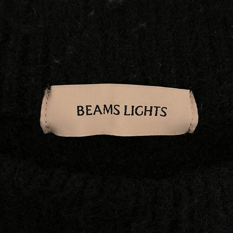 BEAMS LIGHTS / ビームスライツ ダブルジャカード フェザー クルー ニット プルオーバー