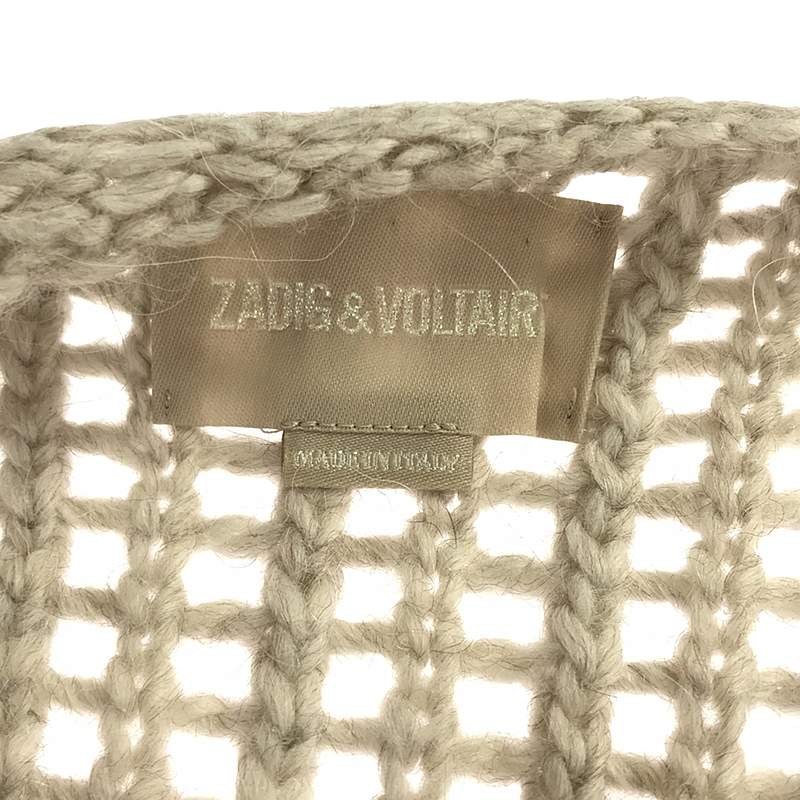 ZADIG&VOLTAIRE / ザディグエヴォルテール ウール アルパカ モヘア ローゲージ クルーネックニット