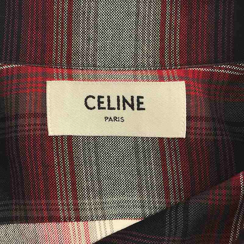 CELINE / セリーヌ レーヨン オンブレチェック シャツ