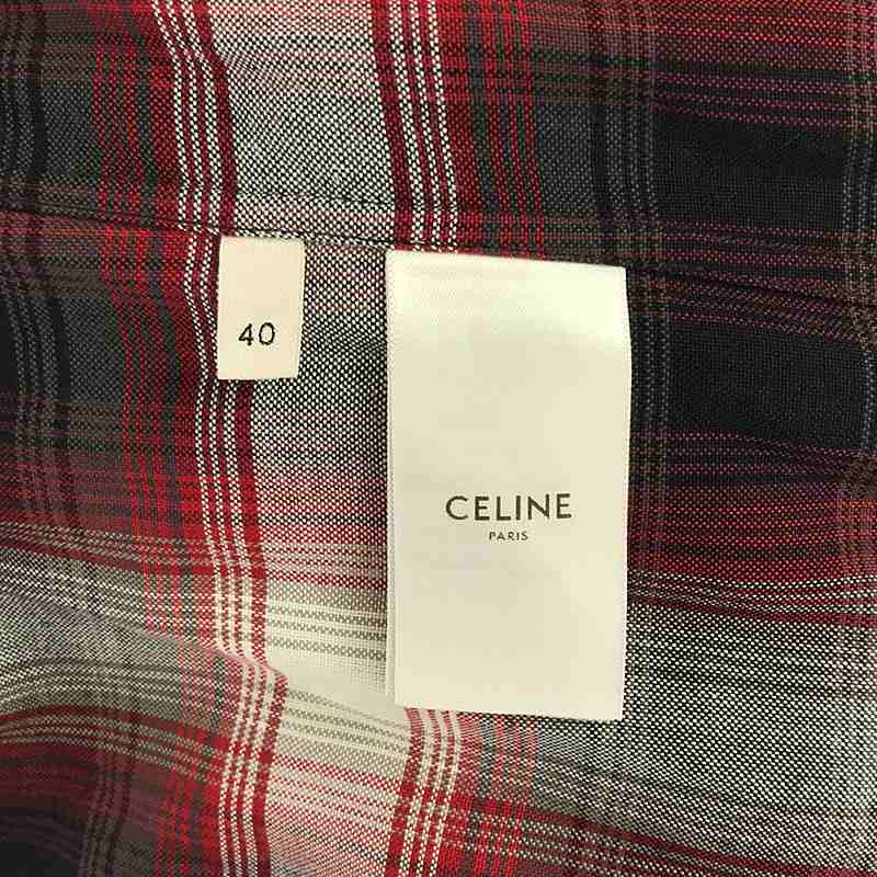 CELINE / セリーヌ レーヨン オンブレチェック シャツ