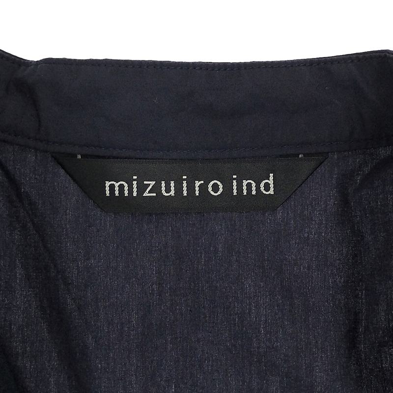 mizuiroind / ミズイロインド スタンドカラーワイドシャツ