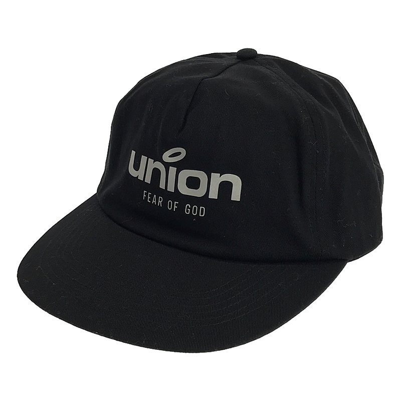 × UNION ユニオンコラボ ロゴプリント パネルキャップ