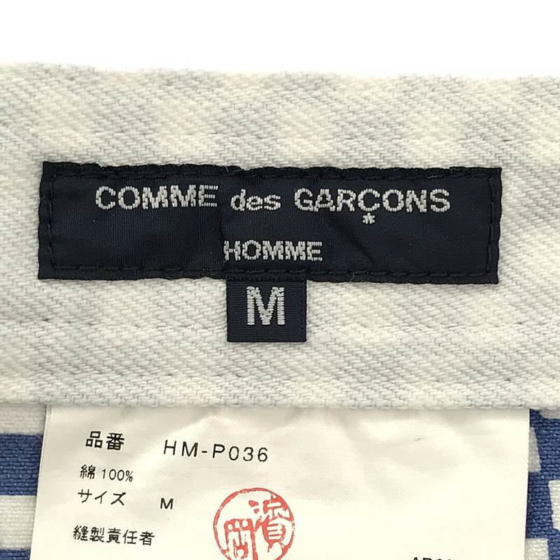 COMME des GARCONS HOMME / コムデギャルソンオム チェッカーフラッグロゴパンツ