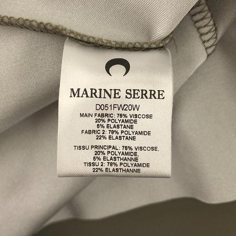 MARINE SERRE / マリーンセル ハーフムーン ギャザー切替 ワンピース