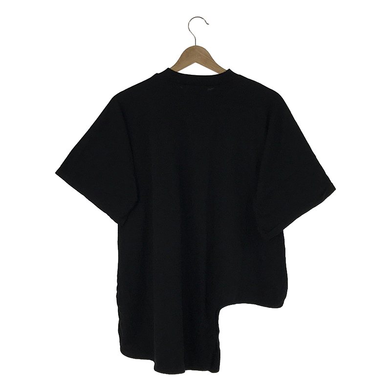 nagonstans / ナゴンスタンス boatneck pullover / アシンメトリー コットン クルーネック Tシャツ