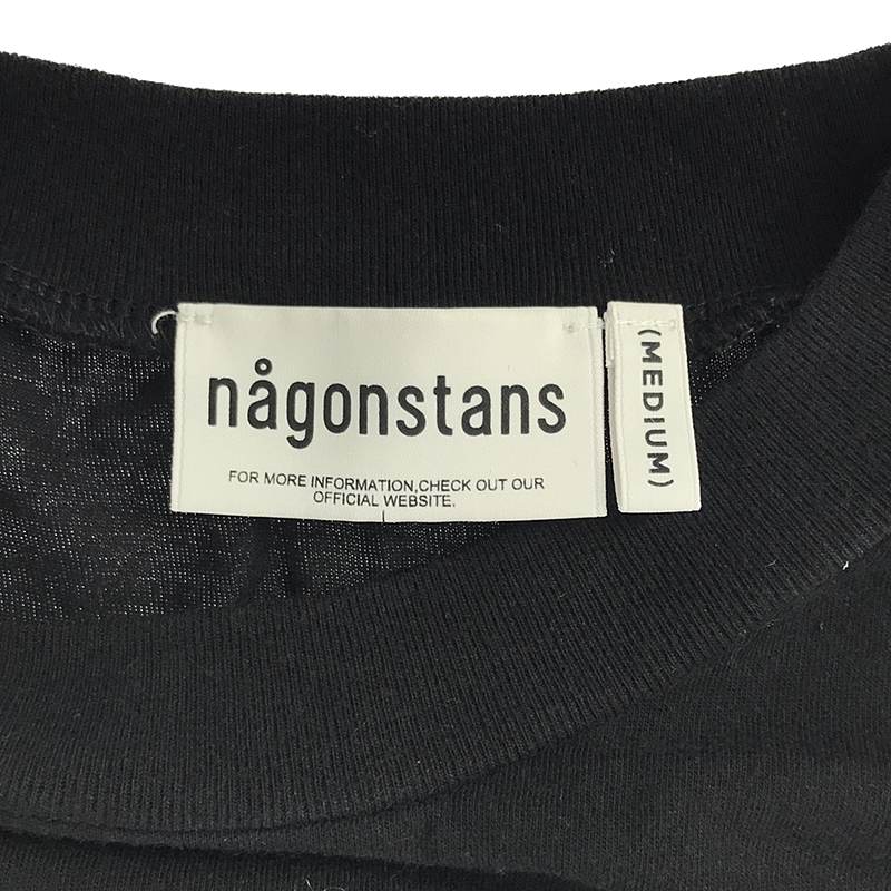 nagonstans / ナゴンスタンス boatneck pullover / アシンメトリー コットン クルーネック Tシャツ