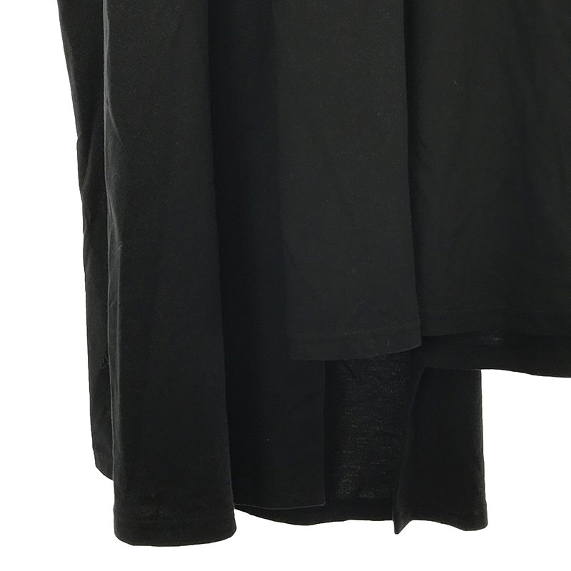 ENFOLD / エンフォルド コットン アシンメトリー ノースリーブカットソー