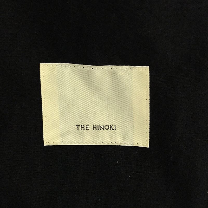 THE HINOKI / ザヒノキ チンストラップ コットン ウール ステンカラー オーバーコート