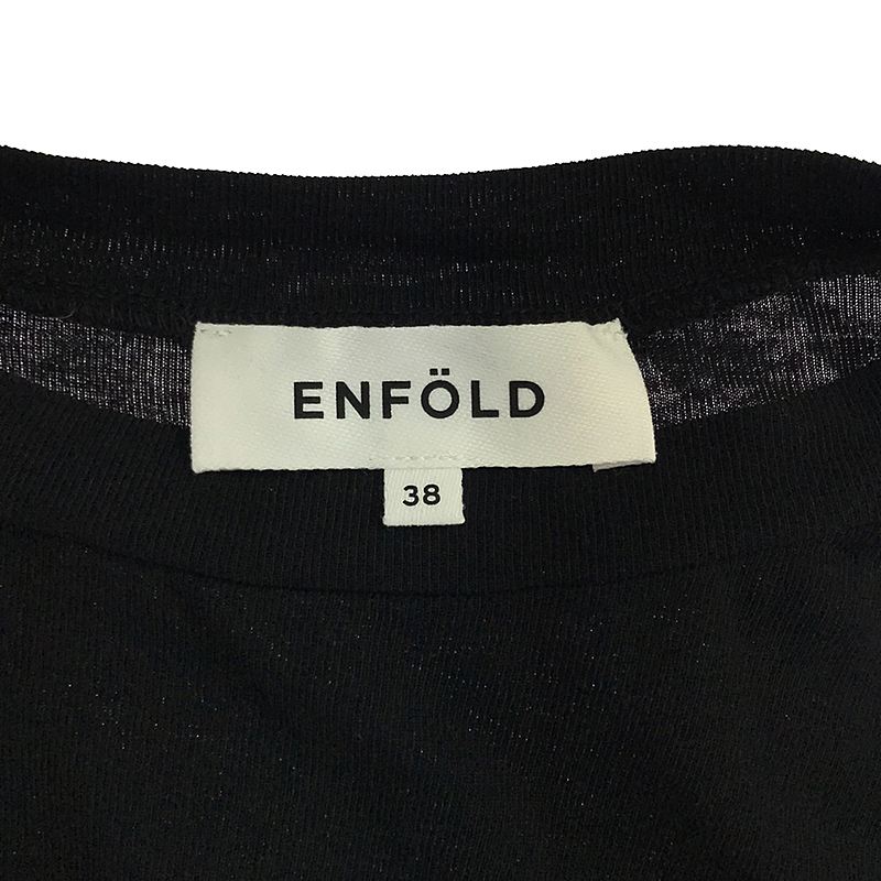 ENFOLD / エンフォルド サマーコットン ワイドTOP ニット Tシャツ