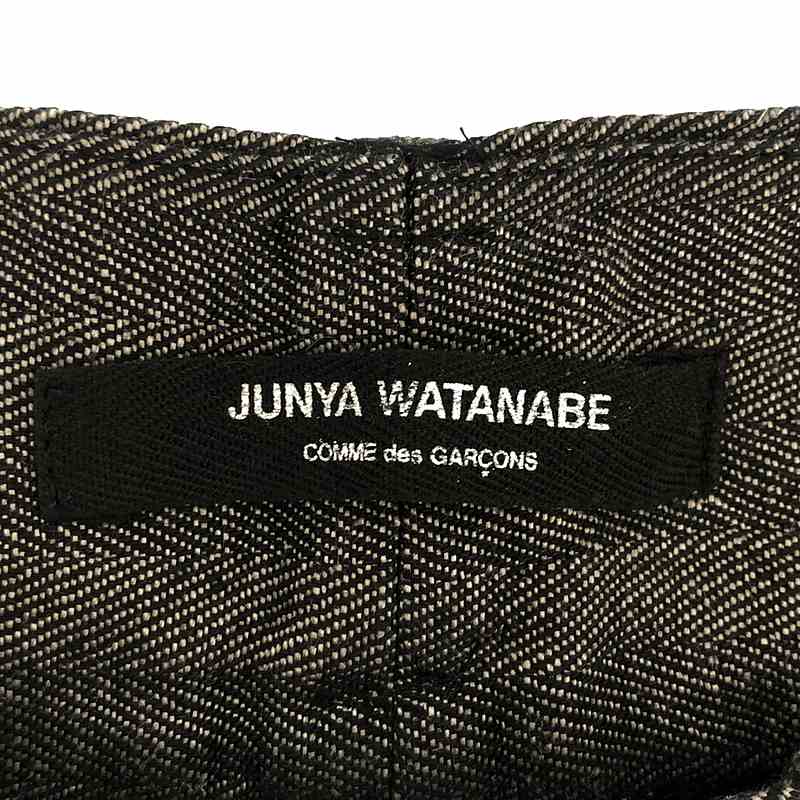 JUNYA WATANABE COMME des GARCONS / ジュンヤワタナベ リネン ヘリンボーンワイドパンツ