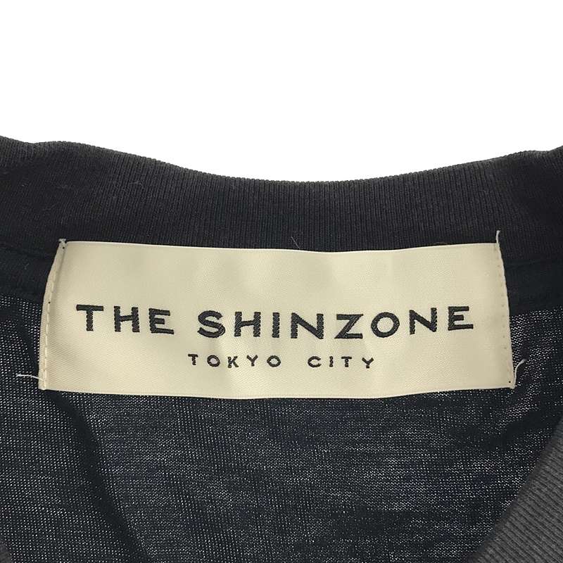 Shinzone / シンゾーン プリント 切替 ノースリーブTシャツ