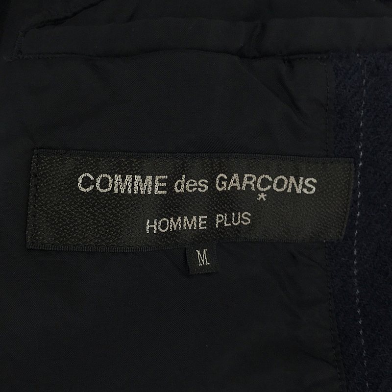 COMME des GARCONS HOMME PLUS / コムデギャルソンオムプリュス ウール モヘア混 ストライプ ロングジャケット コート