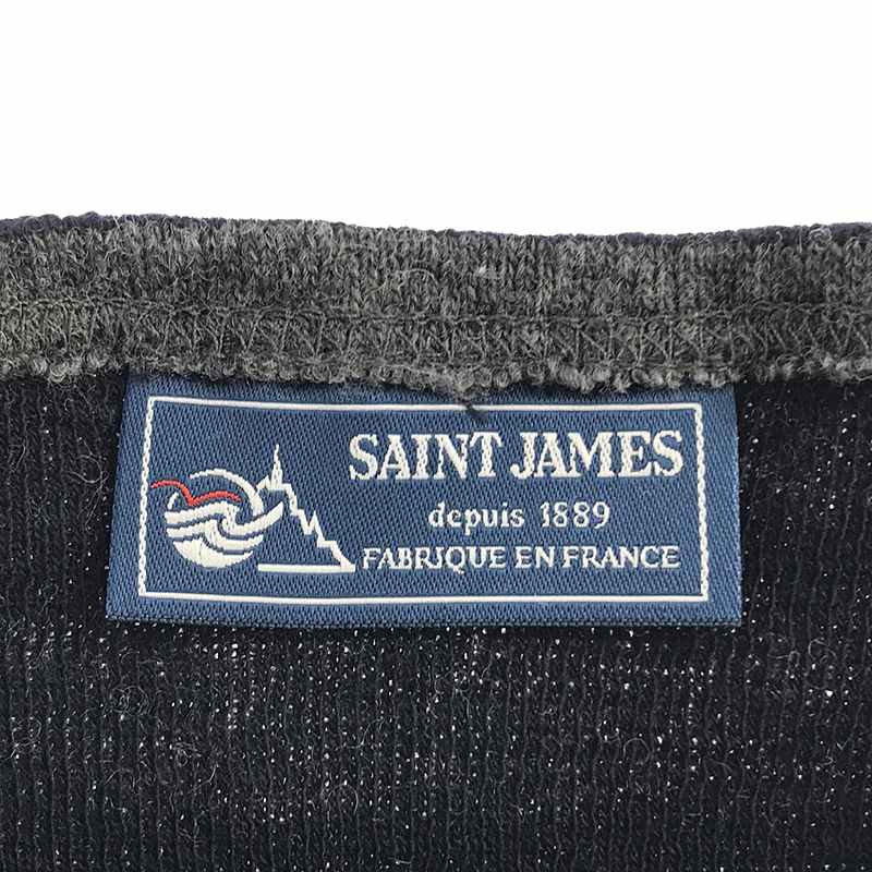 SAINT JAMES / セントジェームス 圧縮ウール ダブルフェイス ボーダー ニットセーター