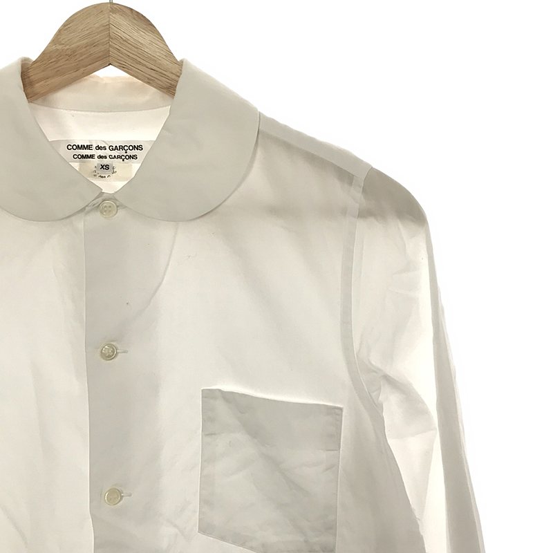 COMME des GARCONS COMME des GARCONS / コムコム 丸襟 裾フリル ロングスリーブシャツ