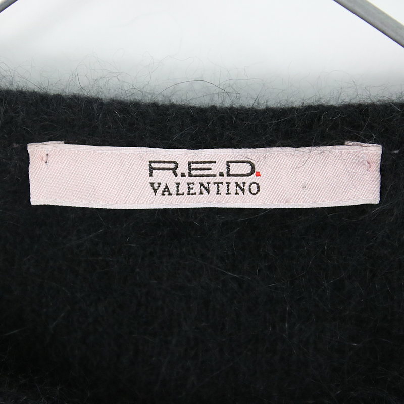 RED VALENTINO / レッド ヴァレンティノ アンゴラ混ショートカーディガン