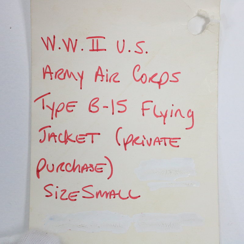 U.S.ARMY / アメリカ軍 WW2 B-15 Flight Jacket フライトジャケット