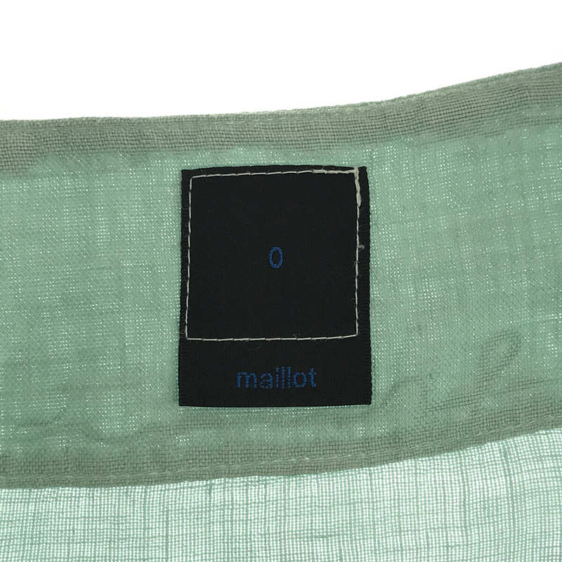 maillot / マイヨ Linen Pocket Shirt-Tee ポケットシャツ