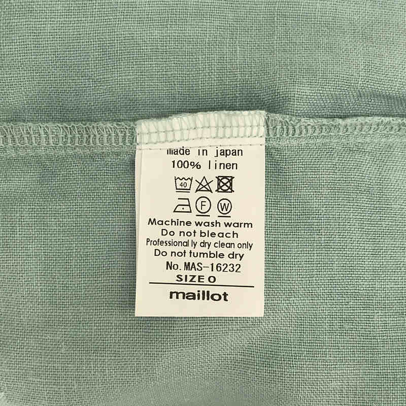 maillot / マイヨ Linen Pocket Shirt-Tee ポケットシャツ