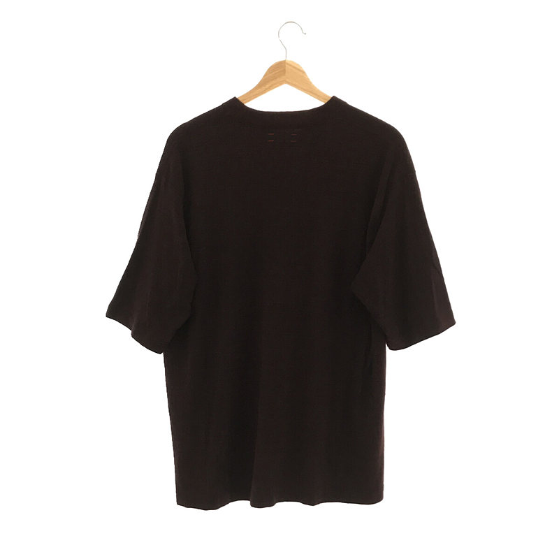 unfil / アンフィル raw silk jersey oversized Tee シルク ビッグシルエット ポケットTシャツ