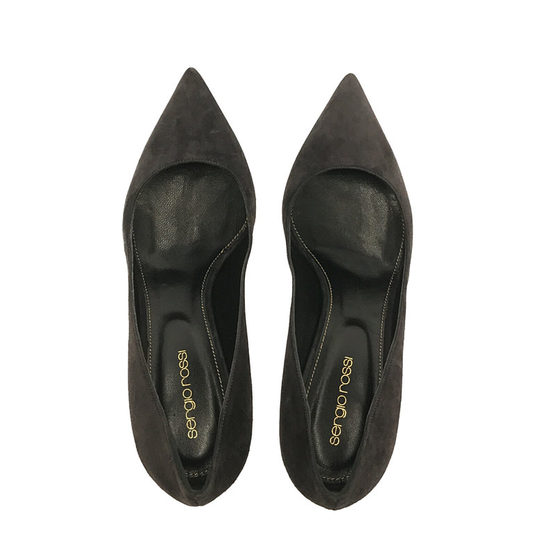 sergio rossi / セルジオロッシ Scarpe Donna スエード ポインテッドトゥ ヒールパンプス