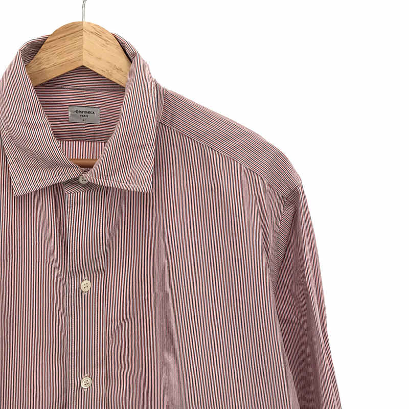 ANATOMICA / アナトミカ コットン ストライプ ビッグシルエット シャツ