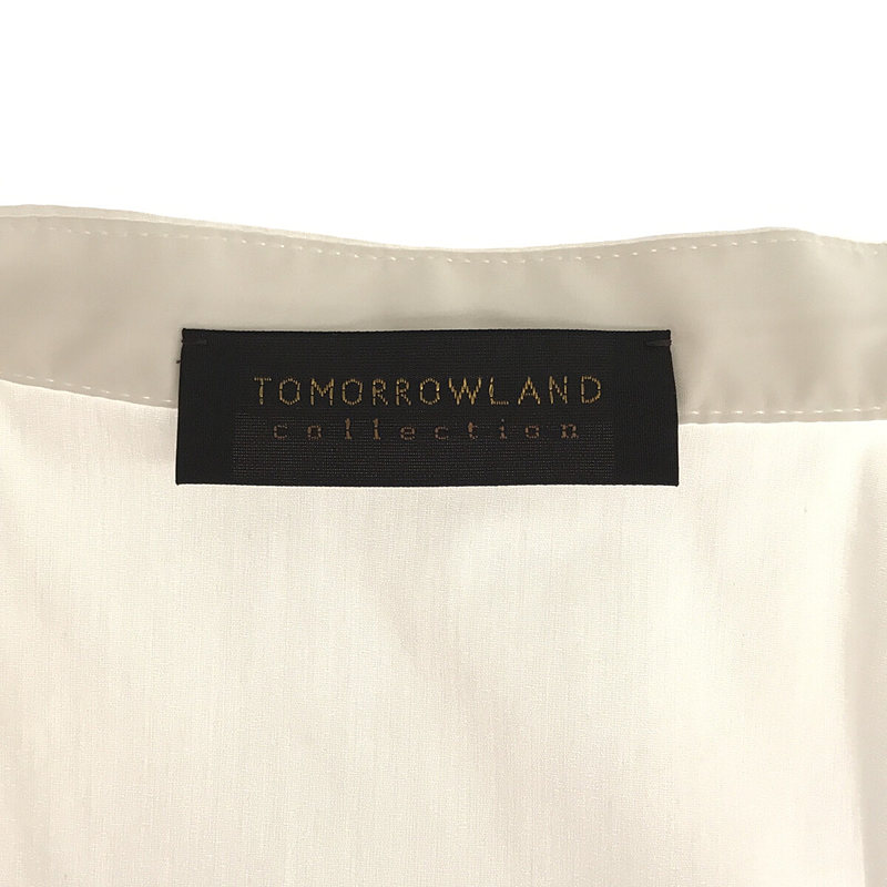 TOMORROWLAND collection / トゥモローランドコレクション ストレッチブロード ピンタックブラウス