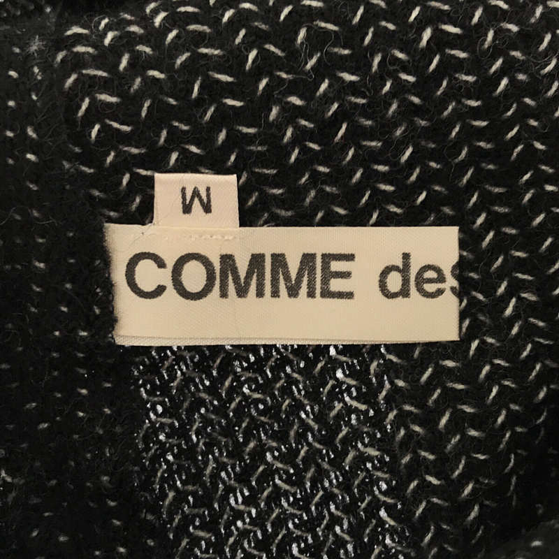 COMME des GARCONS / コムデギャルソン 80s ヴィンテージ ウール バックオープン 切替 プルオーバー ニット