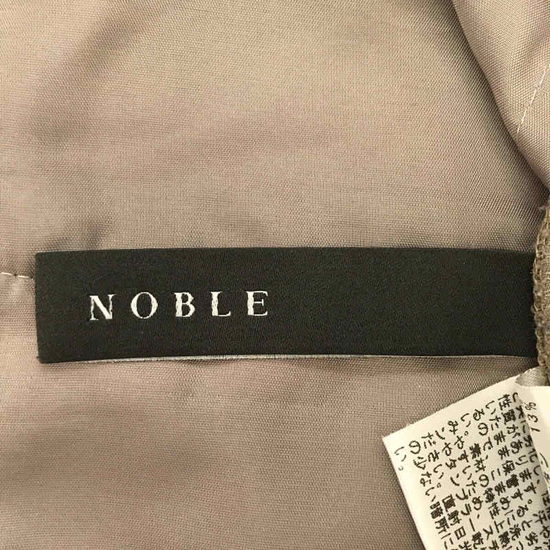 NOBLE / ノーブル エステルソフトカルゼセンタープレスパンツ