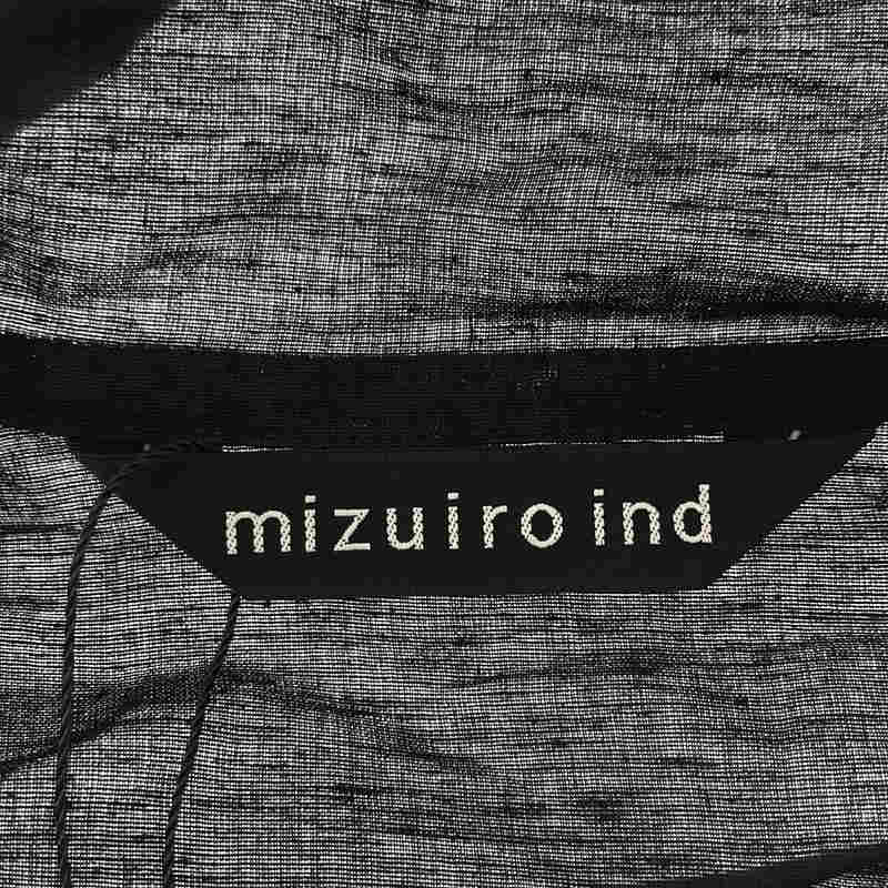 mizuiroind / ミズイロインド コットンリネン ロングガウンコート