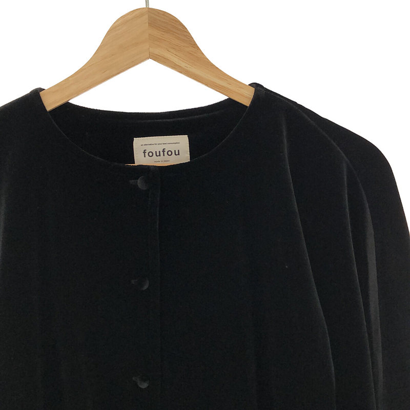 foufou / フーフー THE DRESS #25 velour button blouse ブラウス
