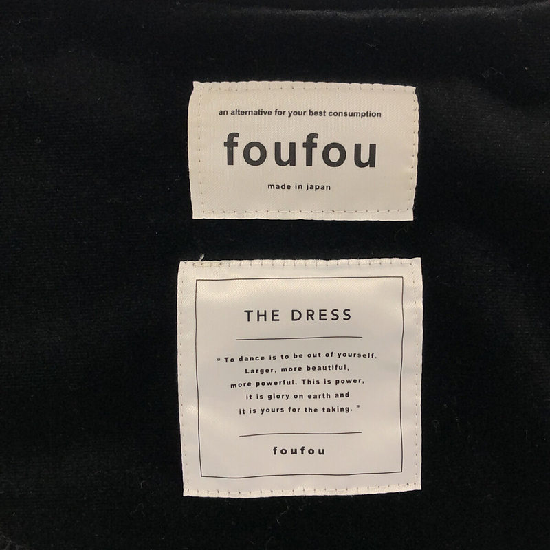 foufou / フーフー THE DRESS #25 velour button blouse ブラウス