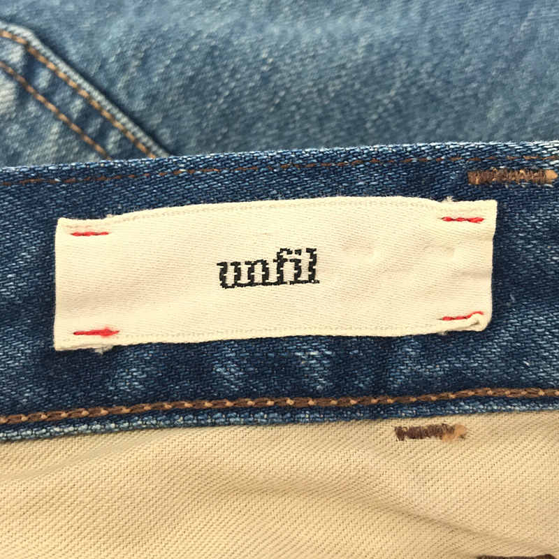 unfil / アンフィル 12oz cotton denim 5pocket wide tapered pants / 12オンスコットンデニム5ポケットワイドテーパードパンツ