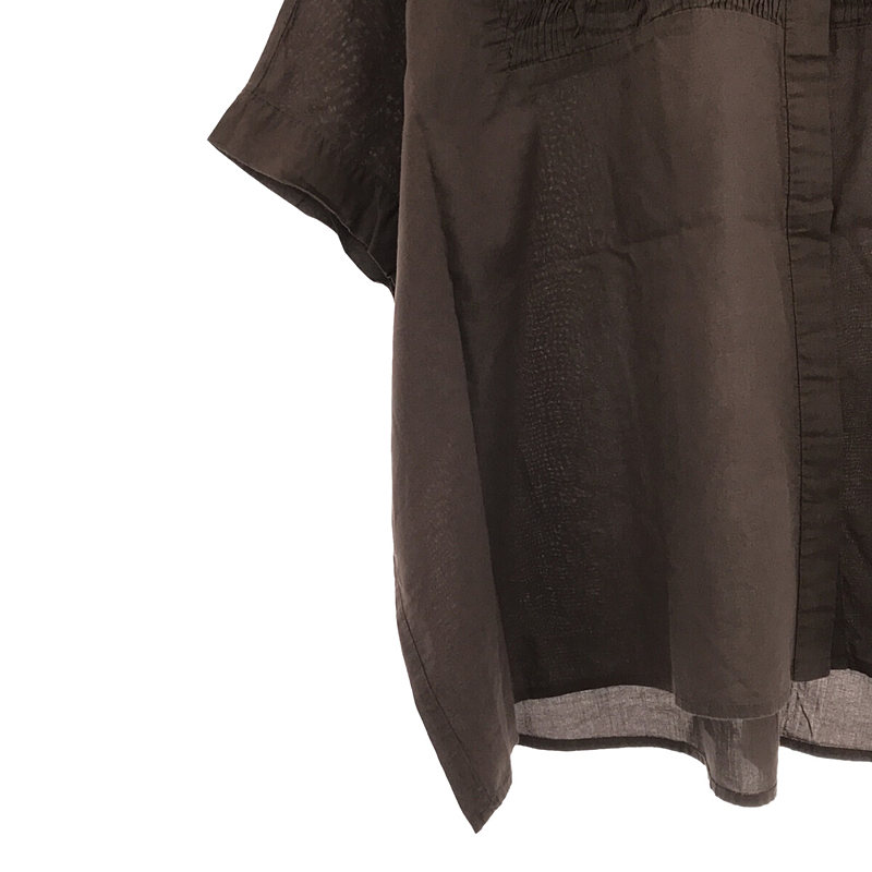 mizuiroind / ミズイロインド コットンピンタック ワイドシャツ