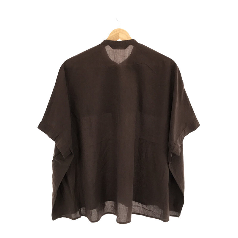 mizuiroind / ミズイロインド コットンピンタック ワイドシャツ